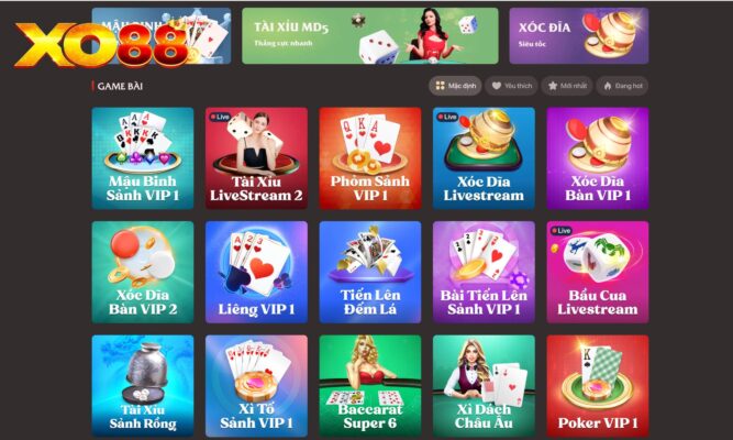 CASINO XO88 - SẢNH CÁ CƯỢC ONLINE VỚI LOẠT KHUYẾN MÃI KHỦNG Casino online nhà cái XO88 là bản sao hoàn hảo của sòng bạc thực tế