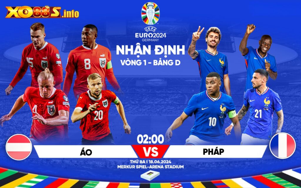 Nhận Định Trận Đấu Áo Vs Pháp: Chiến Thắng Sát Nút Đầy Thuyết Phục Chuyên gia nhận định kèo đặt cược dành cho Áo và Pháp