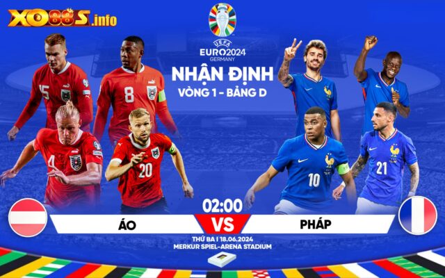Chuyên gia nhận định kèo đặt cược dành cho Áo và Pháp