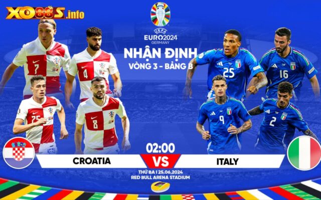 Nhận định trận đấu Croatia vs Ý EURO 2024