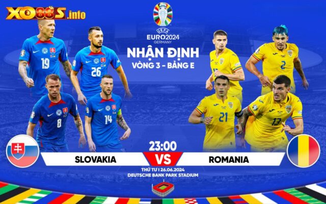 Nhận Định Trận Đấu Slovakia Vs Romania EURO 2024