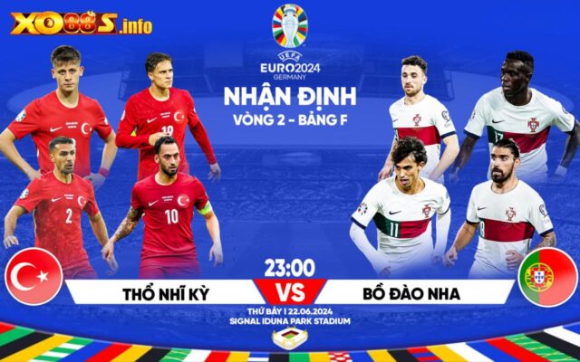 Soi kèo Thổ Nhĩ Kỳ vs Bồ Đào Nha ngày 22/06