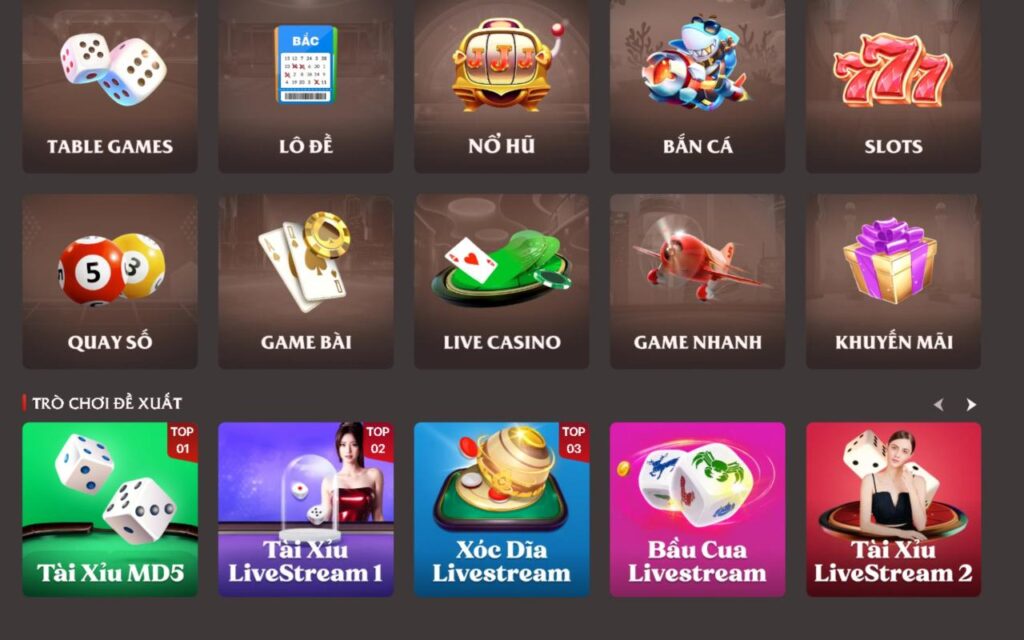 Các loại game làm nên thương hiệu 